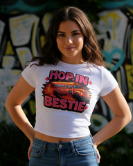 Hop in Bestie Struggle Bus Tee