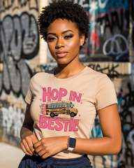 Hop in Bestie Struggle Bus T-shirt