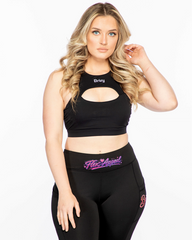 Custom Printed Hollow Cut Sports Bra