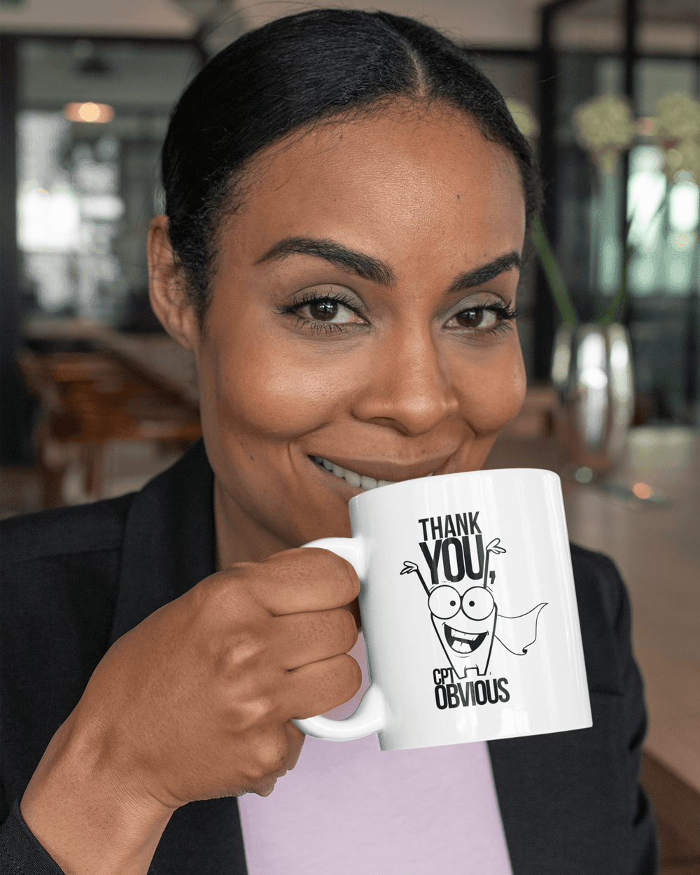 Thank You Cpt Obvious Mug - Lee's Treasure Chest