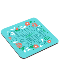 3.75" X 3.75" Square Coaster with Cork Back - Lee's Treasure Chest