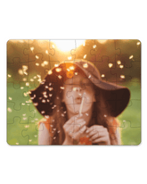 7-1/2" X 9-1/2" Rectangle Cardboard Jigsaw Puzzle - Lee's Treasure Chest