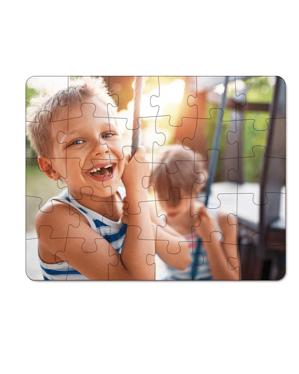 7-1/2" X 9-1/2" Rectangle Cardboard Jigsaw Puzzle - Lee's Treasure Chest