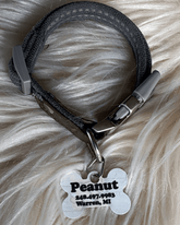 Custom Printed Dog Bone Pet Tag/Ring - Lee's Treasure Chest