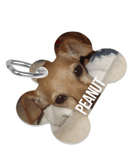 Custom Printed Dog Bone Pet Tag/Ring - Lee's Treasure Chest