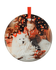 Custom Printed Glass Ornament - Lee's Treasure Chest
