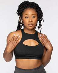 Hollow Cut Sports Bra - Lee's Treasure Chest