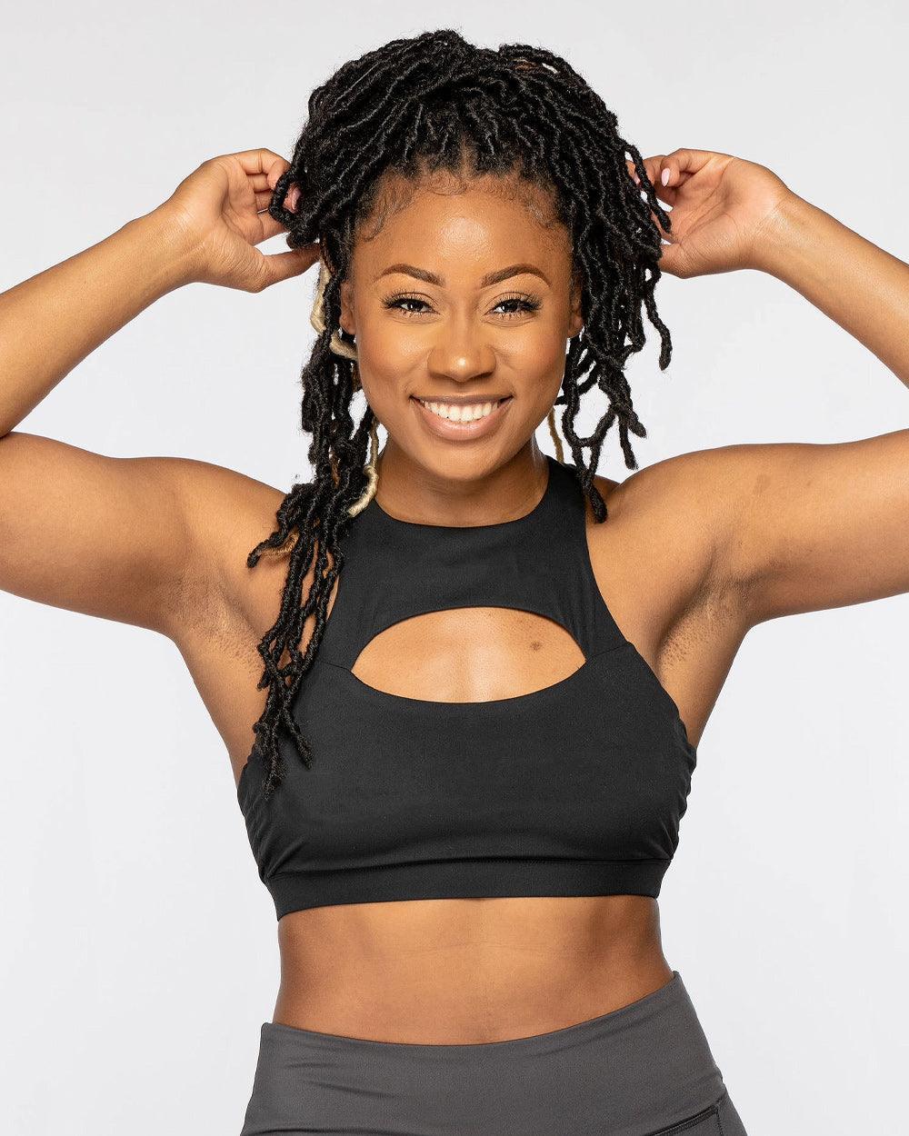 Hollow Cut Sports Bra - Lee's Treasure Chest