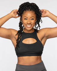 Hollow Cut Sports Bra - Lee's Treasure Chest