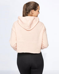 Human Being Lightweight Cropped Hooded Sweatshirt - Lee's Treasure Chest