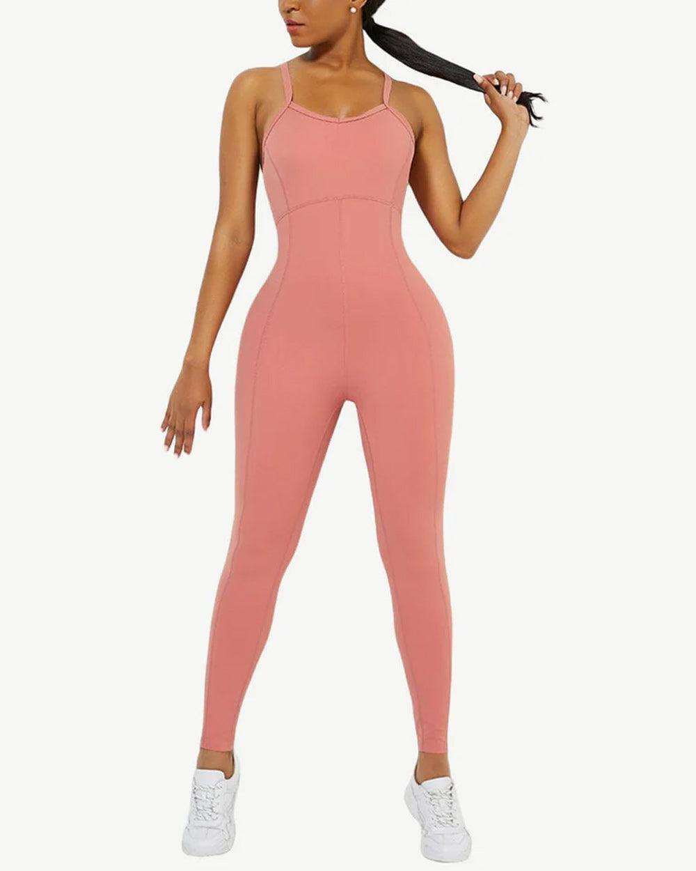 Scrunch Back Yoga Bodysuit - Lee's Treasure Chest