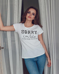 Sorry I'm Late I Was Busy Thrifting - Lee's Treasure Chest