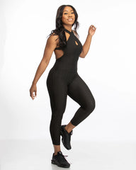 Textured Crisscross Bodysuit - Lee's Treasure Chest