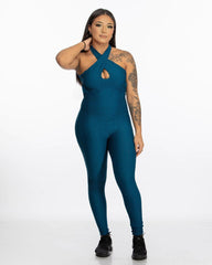 Textured Crisscross Bodysuit - Lee's Treasure Chest