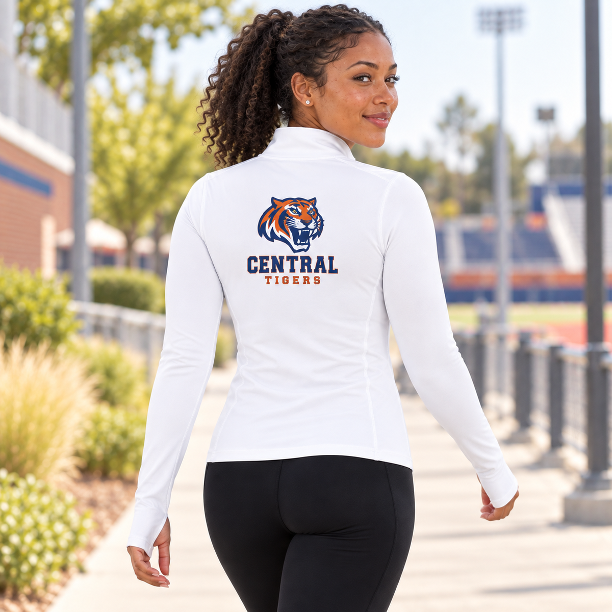 Women’s Personalized Quarter Zip Pullover | Custom Team Logo