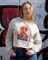 Shh...Crop Fleece Hoodie Sweatshirt