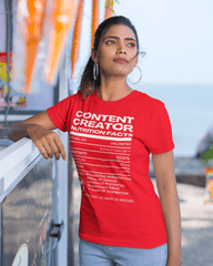 Content Creator Nutritional Facts Tee - Lee's Treasure Chest 