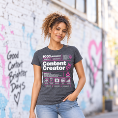 Content Creator T-Shirt for Women | I Make Scrolls Stop