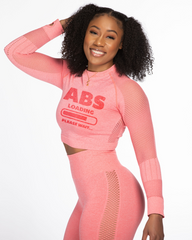 Custom Fitness Crop Top Set with Thumbhole