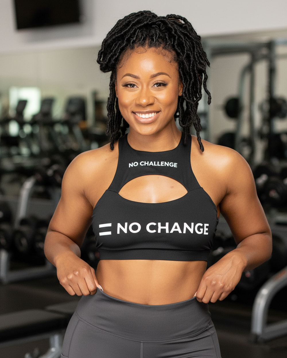 Custom Printed Hollow Cut Sports Bra
