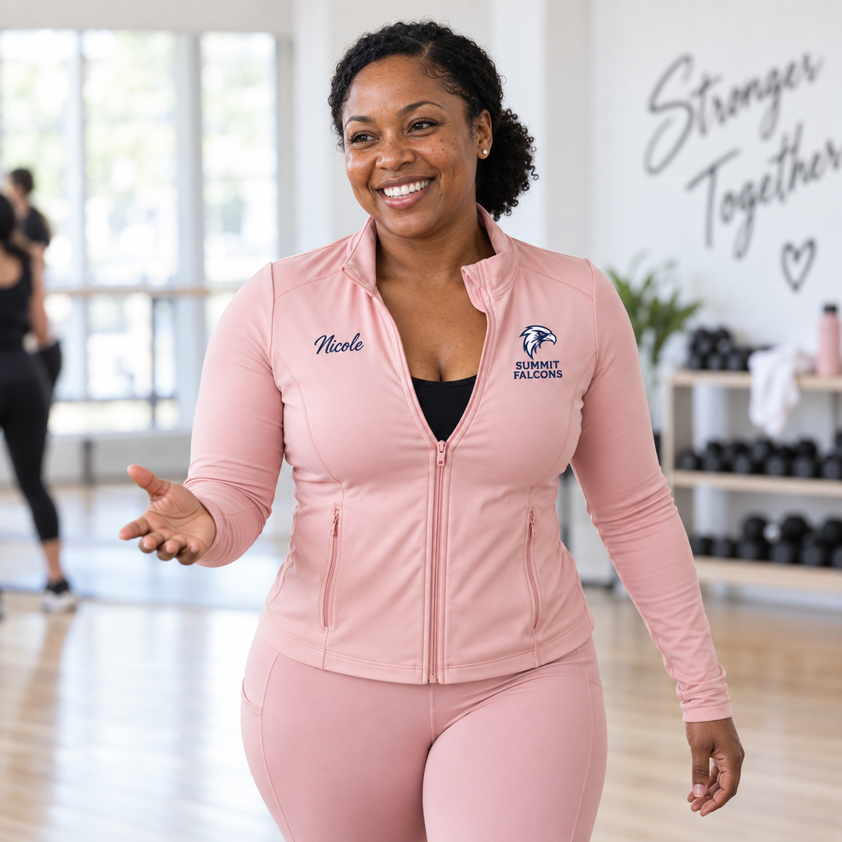 Women’s Custom Athletic Jacket – Personalized Full-Zip Team Jacket