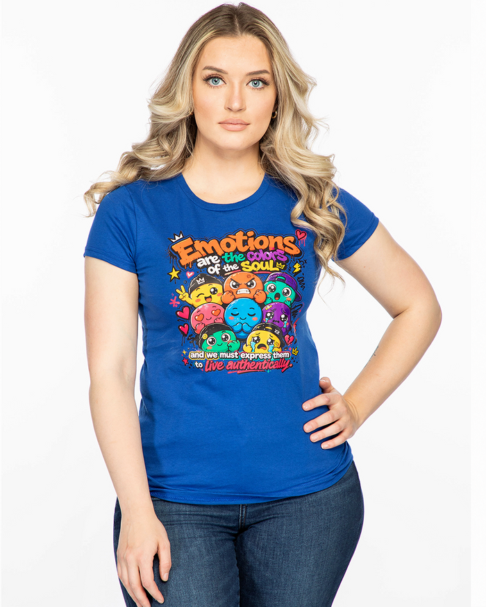 Emotions Are the Colors of the Soul Fitted T-Shirt