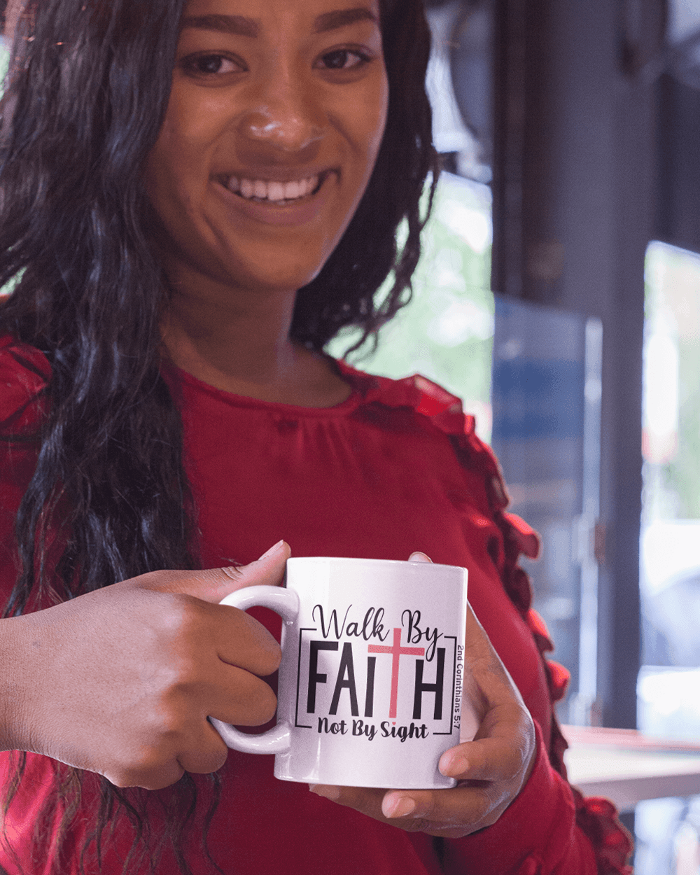 Walk By Faith Coffee Mug - Lee's Treasure Chest 