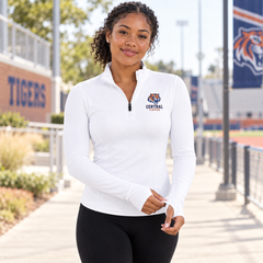 Women’s Personalized Quarter Zip Pullover | Custom Team Logo