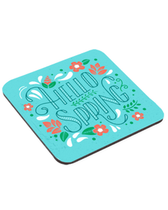 3.75" X 3.75" Square Coaster with Cork Back - Lee's Treasure Chest 