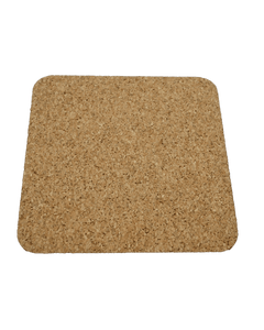 3.75" X 3.75" Square Coaster with Cork Back - Lee's Treasure Chest 