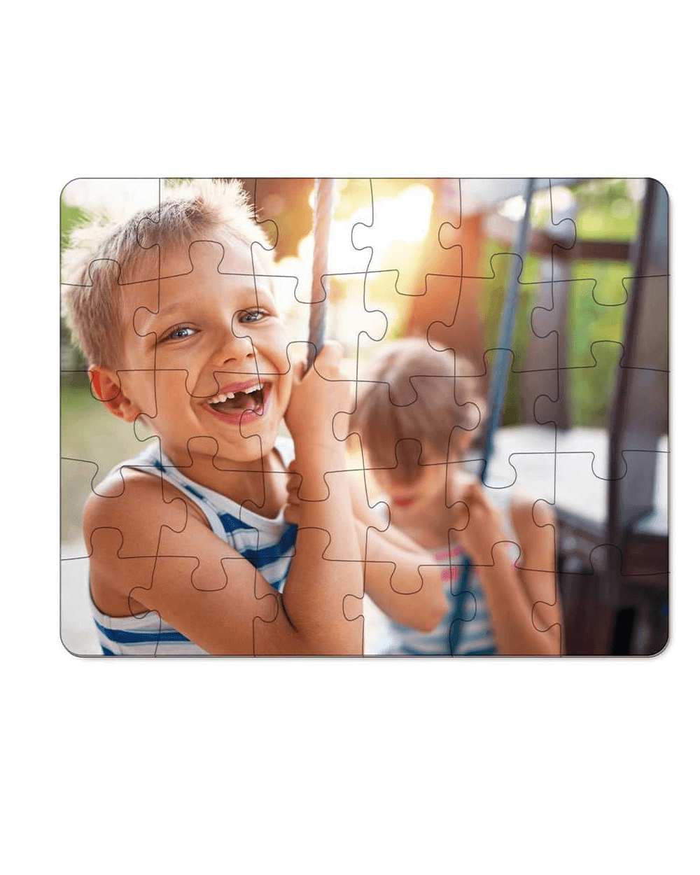 7-1/2" X 9-1/2" Rectangle Cardboard Jigsaw Puzzle - Lee's Treasure Chest 