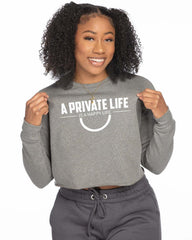 A Private Life Cropped Crew Fleece - Lee's Treasure Chest 