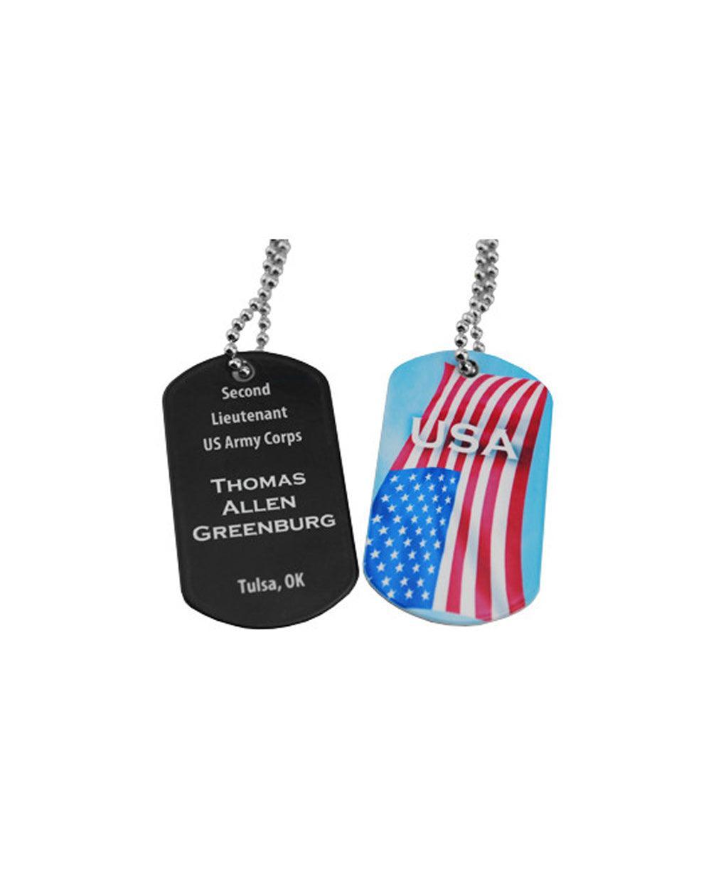 Custom Printed Dog Tag (2 Sided) - Lee's Treasure Chest 