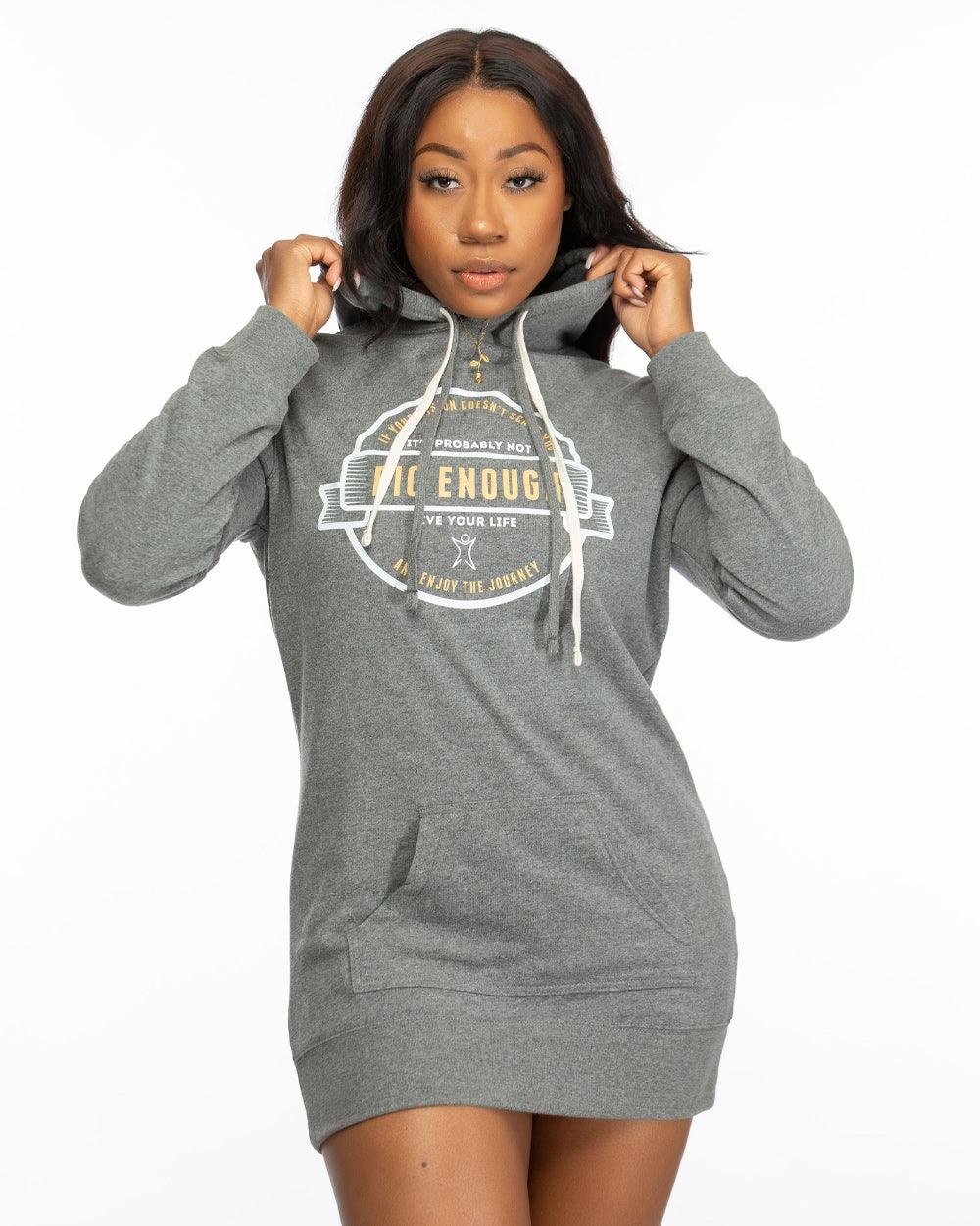 If Your Vision Doesn't Scare You Hooded Pullover Dress - Lee's Treasure Chest 